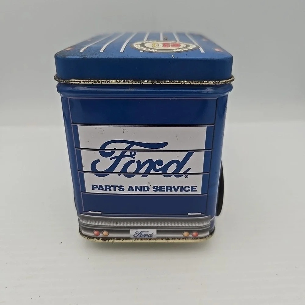 Ford Truck Tin Open Road Classics Truck Collectible Box Parts & Service Large 7